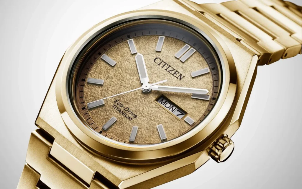 Citizen đưa phong cách đồng hồ vàng thập niên 1970 vào mẫu Zenshin bằng Super Titanium