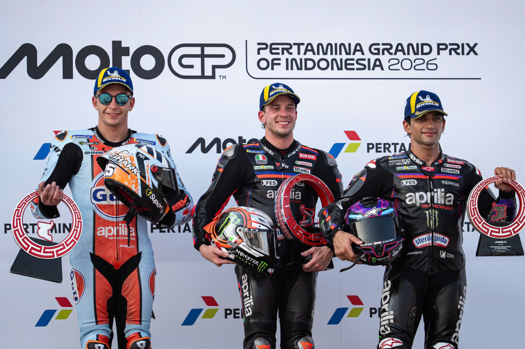 Aprilia Racing chiếm trọn Top 4 tại Indonesian GP, Jorge Martín lấy lại ngôi đầu (ảnh 2)