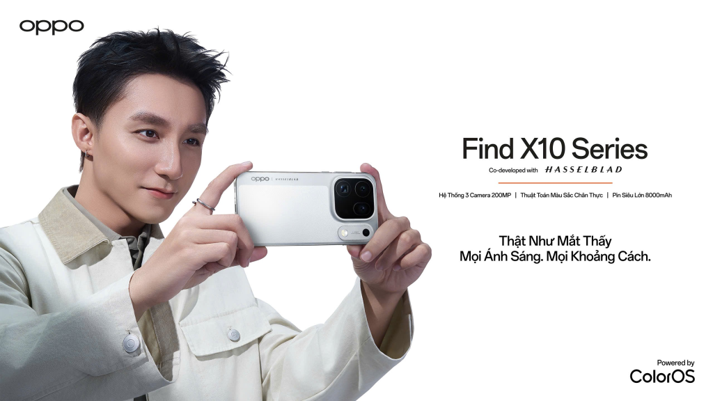Sơn Tùng M-TP trong chiến dịch “Finder” của OPPO Find X10 Series, công bố ngày 21/10/2026. Ảnh: OPPO Việt Nam