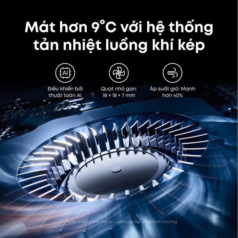 Cấu trúc quạt làm mát của sản phẩm . Ảnh nguồn:
