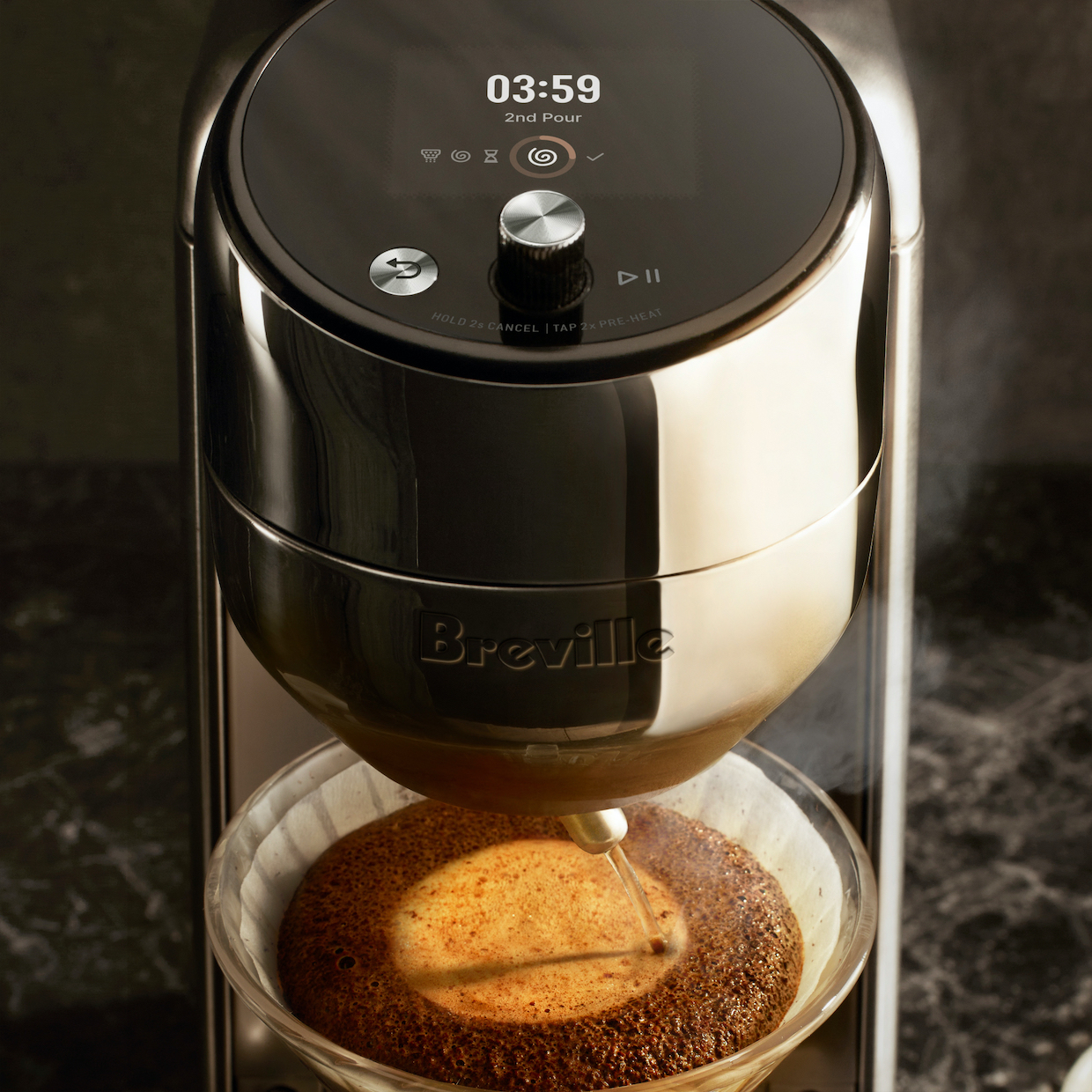 Breville Spiral Luxe: Máy pha pour-over tự động từ hạt, giá 15,6 triệu đồng